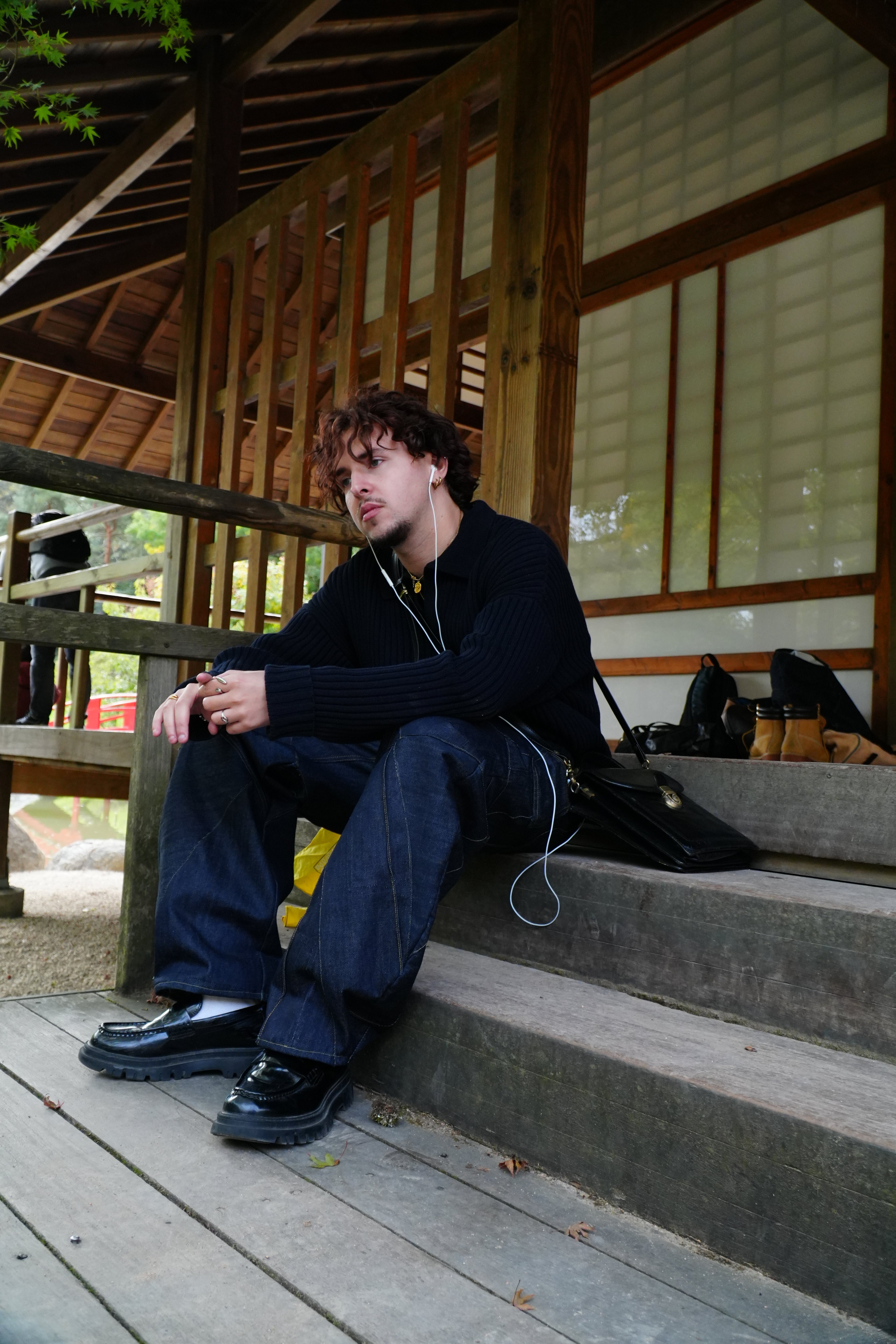 Wabi Sabi – Pantalon Large en Denim Brut