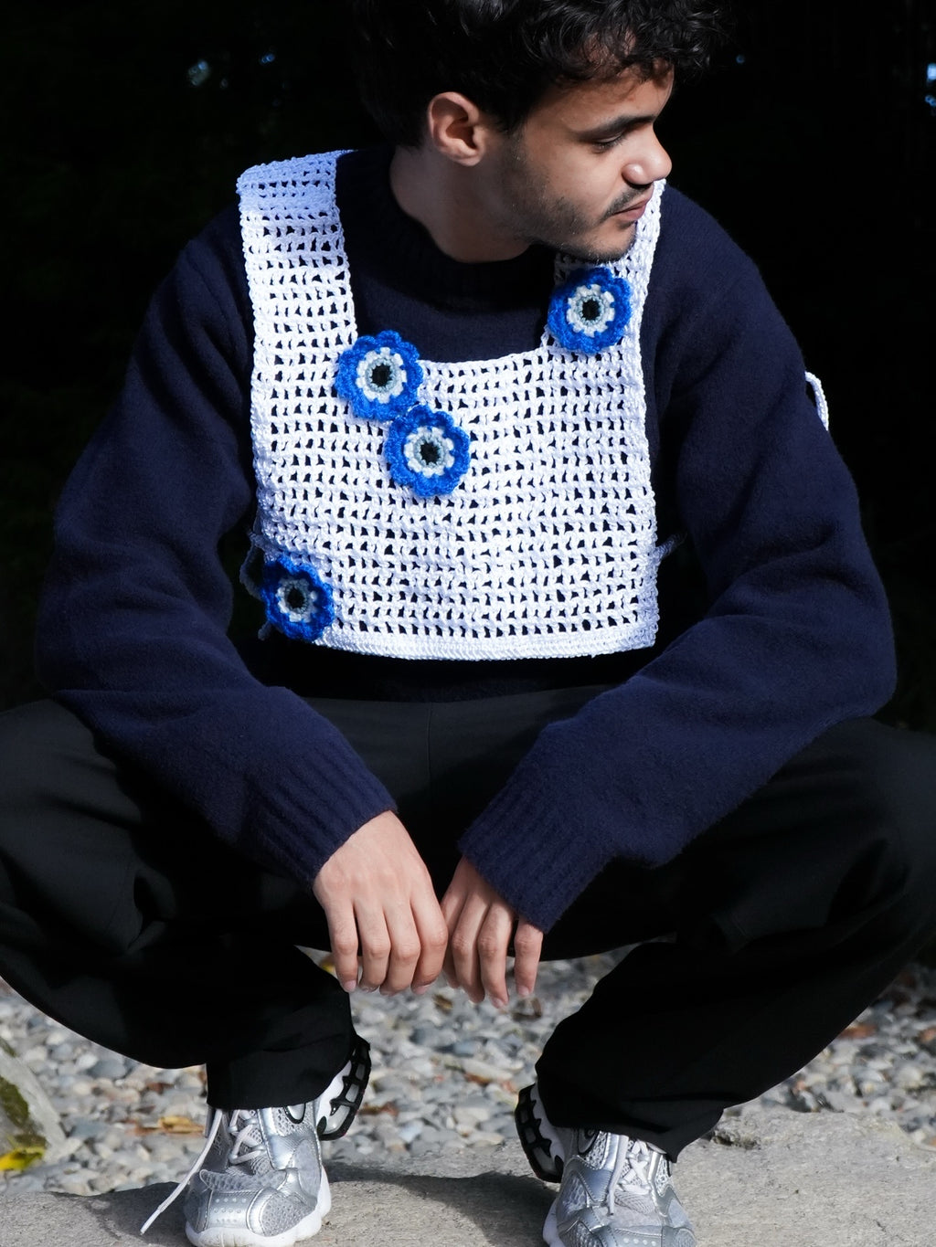 Fil blanc - accessoire en crochet