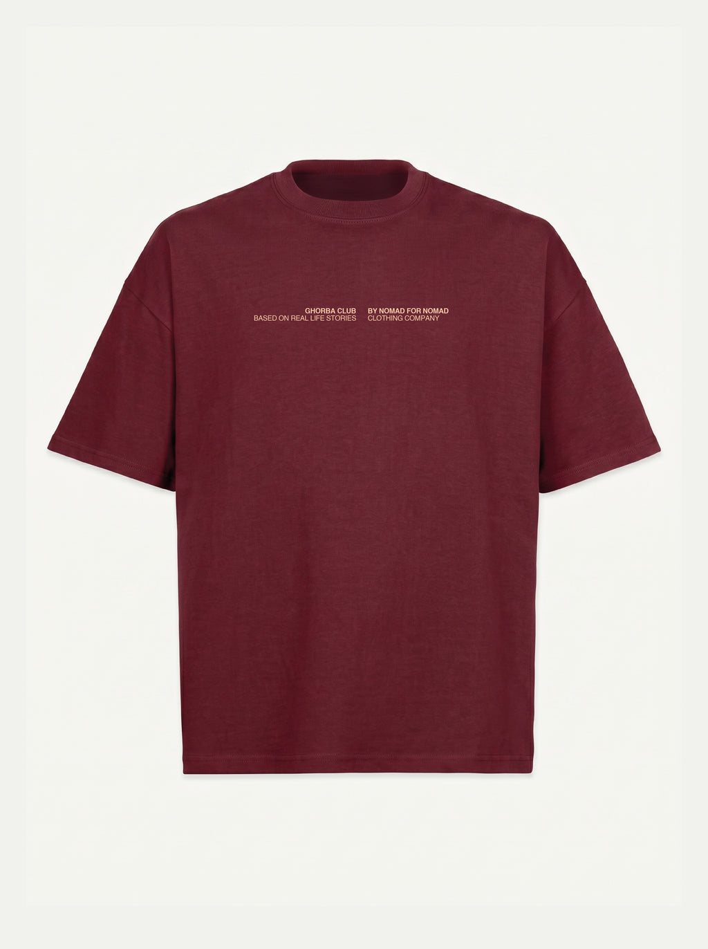 Maison avec vue sur mer - T-shirt boxy oversize bordeaux