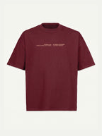 Maison avec vue sur mer - T-shirt boxy oversize bordeaux