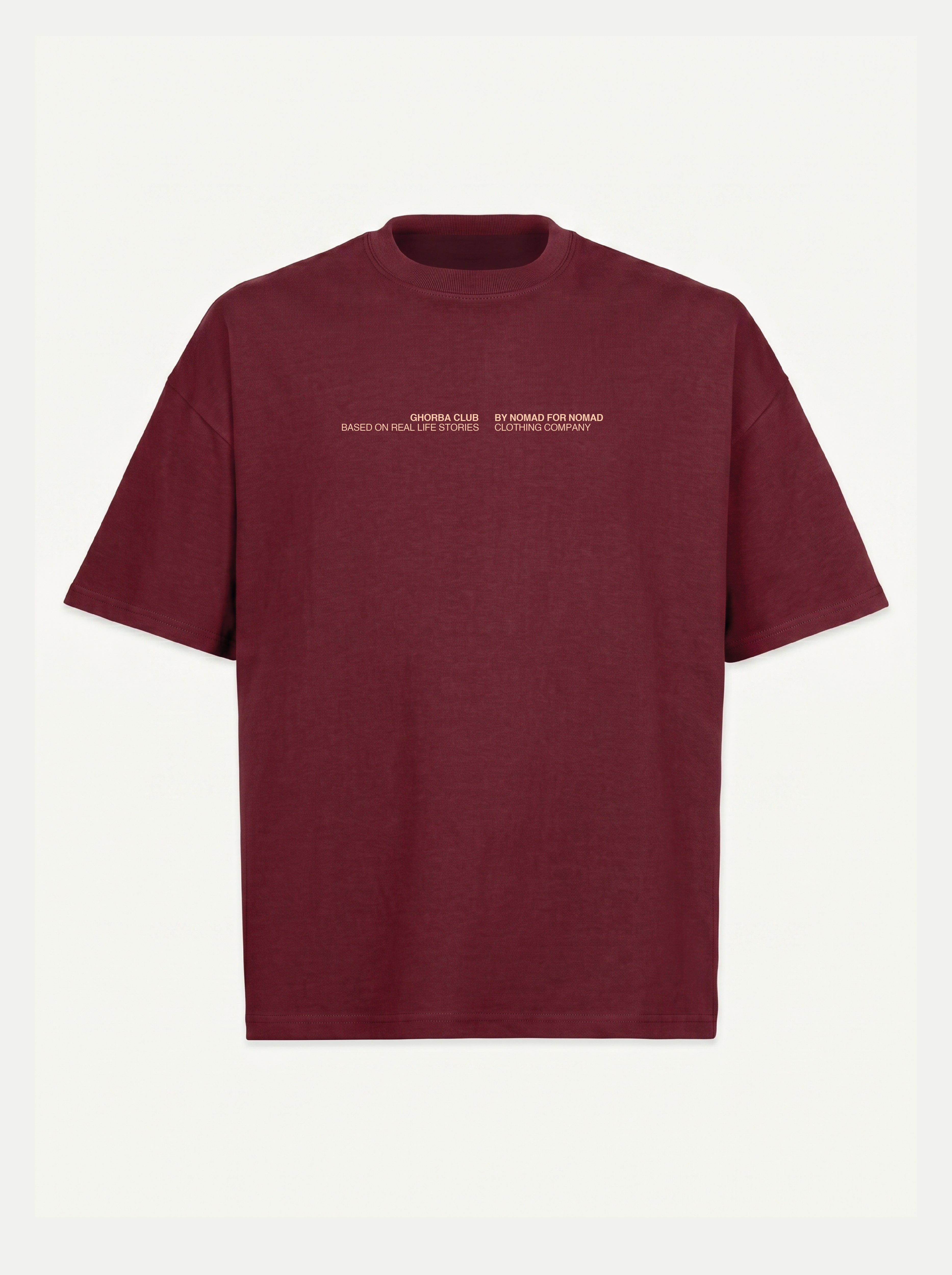 Maison avec vue sur mer - T-shirt boxy oversize bordeaux