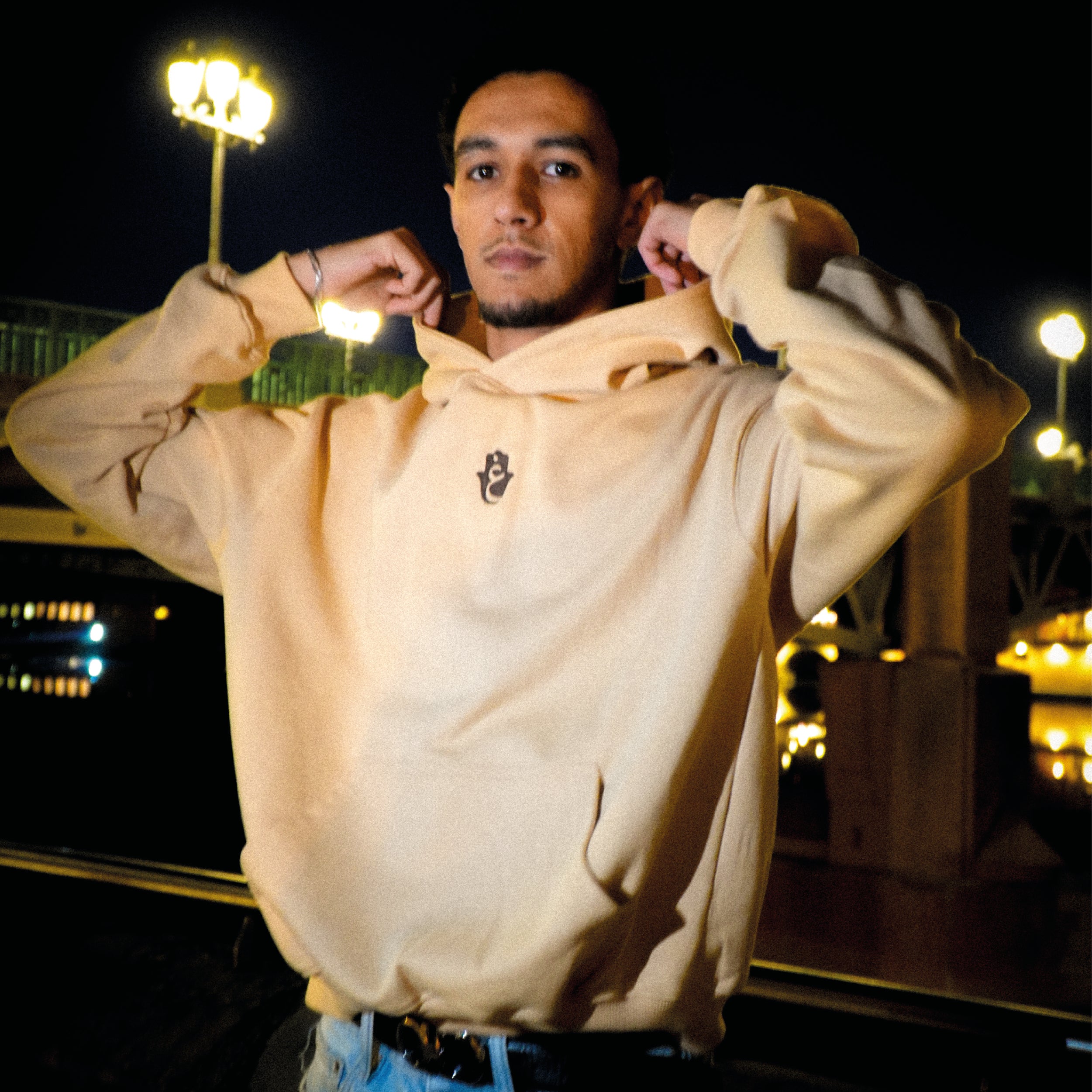 Ghorba sand oversized hoodie