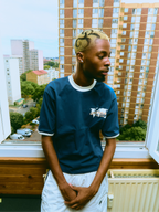 Ghorba - Azul Puff Tee