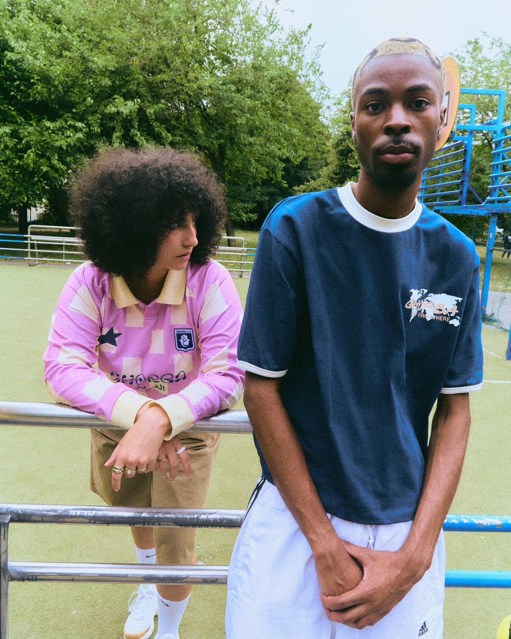 Ghorba - Azul Puff Tee