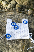 Fil blanc - accessoire en crochet