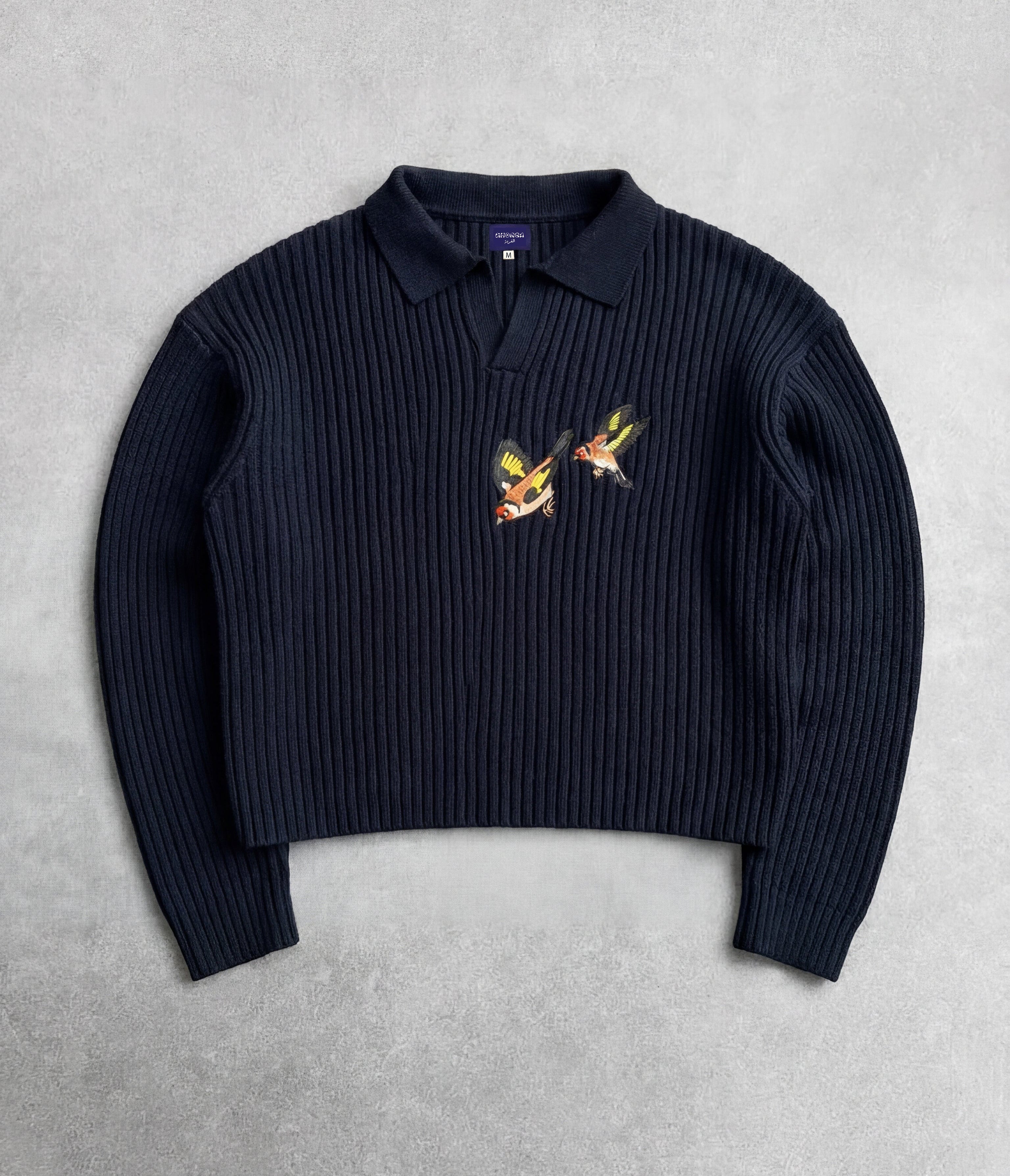 MAKNIN - PULL EN COTON AVEC BRODERIE