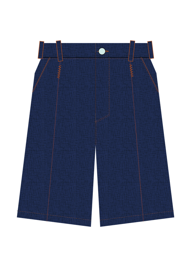 Ghorba - Indigo Raw Denim Short