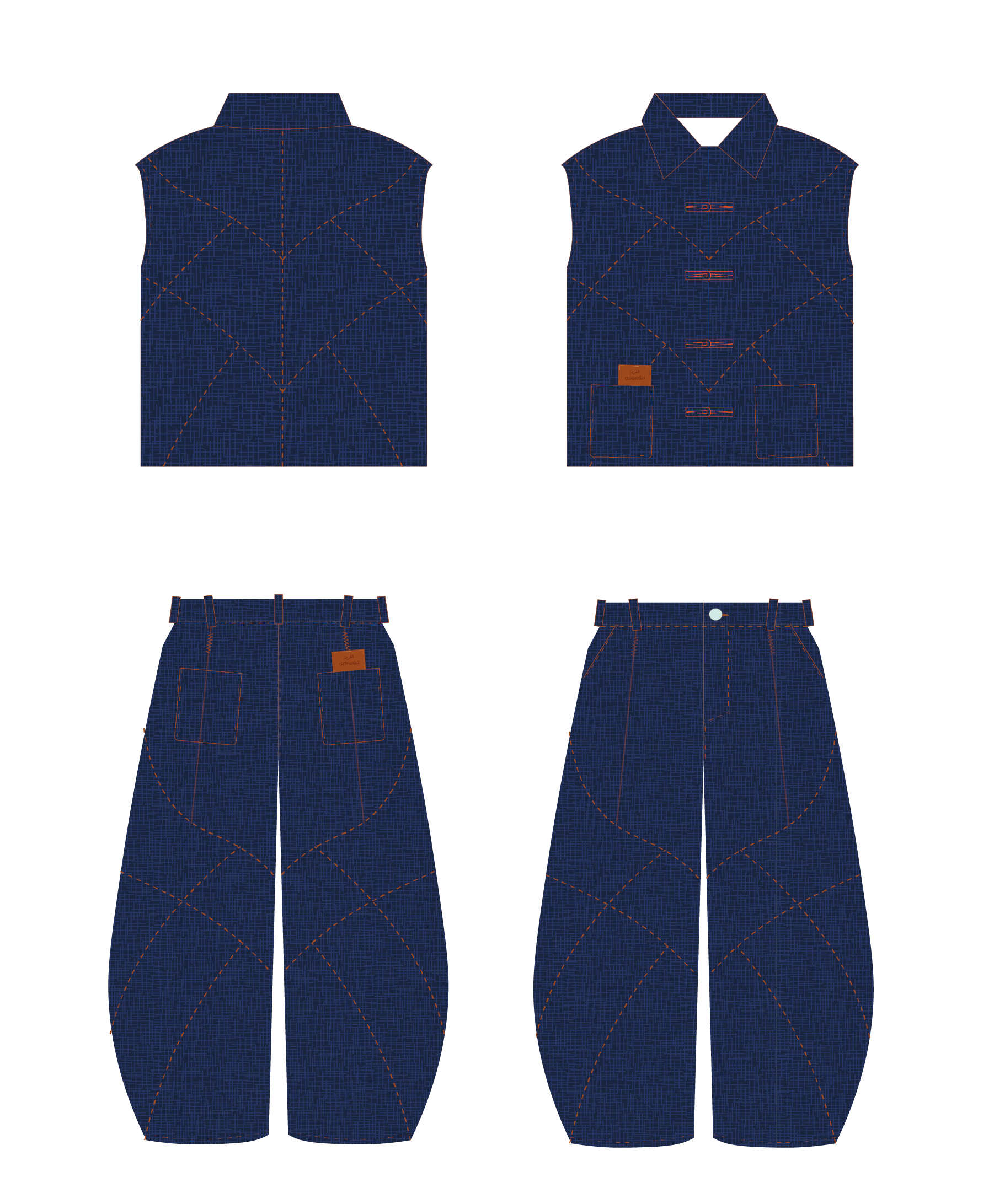 Ensemble wabi-sabi - En denim brute