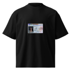 T-shirt noir GHORBA CLUB, carte de séjour personnalisée avec un portrait et un nom