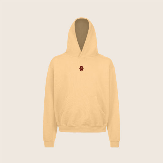 Ghorba sand oversized hoodie -  Broderie Française