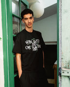 Win With Me Or Watch Me - T-shirt oversize boxy noir