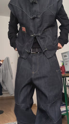 Wabi Sabi – Veste Sans Manches en Denim Brut