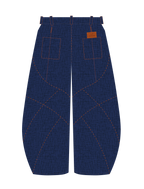 Wabi Sabi – Pantalon Large en Denim Brut