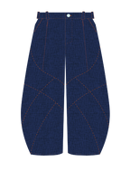 Wabi Sabi – Pantalon Large en Denim Brut