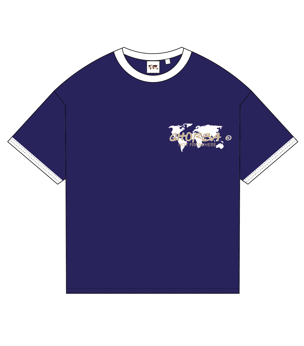 Ghorba - Azul Puff Tee